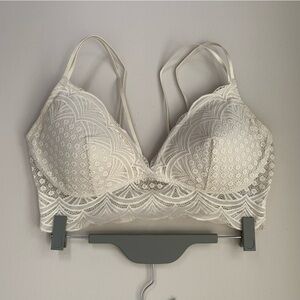 Auden Cream Lightly lined Bralette, XL